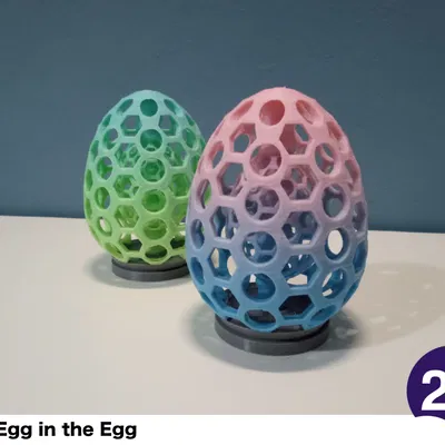 Trứng trong trứng, đồ trang trí vui nhộn, không cần hỗ trợ