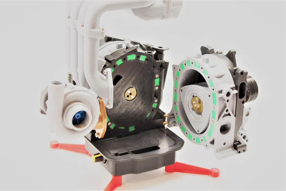 Mô hình động cơ Wankel Rotary 13B-REW Mazda RX7 - Hoạt động - bản chỉnh sửa - Image 5