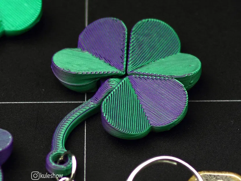 Móc Khóa Cỏ Ba Lá Dẻo - Image 2