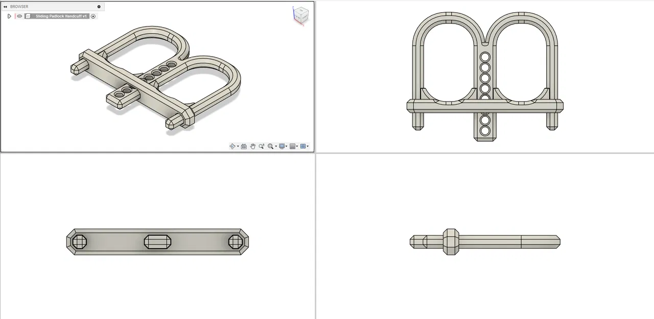 Còng tay Pranger Điều chỉnh được cho Ổ khóa và Dây thừng - Image 4