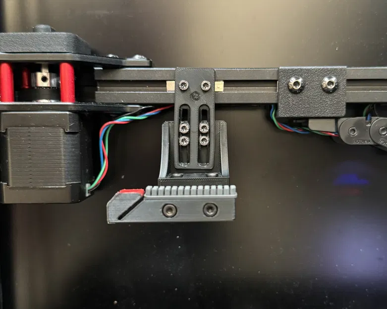 (Phiên bản mới!) Bộ đỗ vòi phun gắn ray dẫn động có thể điều chỉnh, cọ rửa silicone cho Voron (2.4/Trident) - Image 1