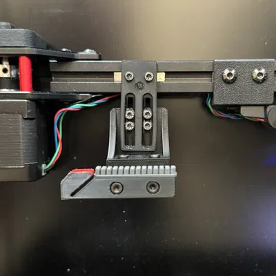 (Phiên bản mới!) Bộ đỗ vòi phun gắn ray dẫn động có thể điều chỉnh, cọ rửa silicone cho Voron (2.4/Trident)