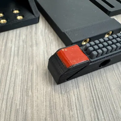 (Phiên bản mới!) Bộ đỗ vòi phun gắn ray dẫn động có thể điều chỉnh, cọ rửa silicone cho Voron (2.4/Trident)