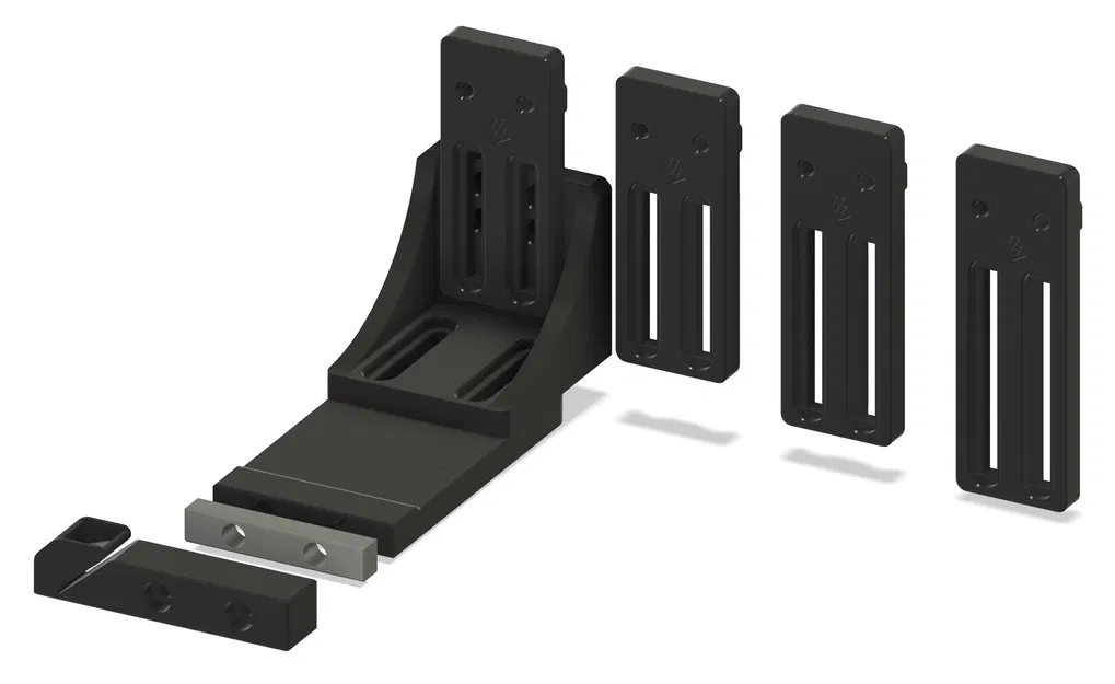 (Phiên bản mới!) Bộ đỗ vòi phun gắn ray dẫn động có thể điều chỉnh, cọ rửa silicone cho Voron (2.4/Trident) - Image 7