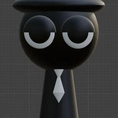 Black (Sprunki) - Bản in 3D độc đáo