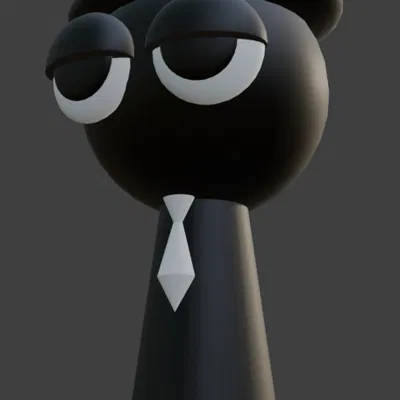 Black (Sprunki) - Bản in 3D độc đáo