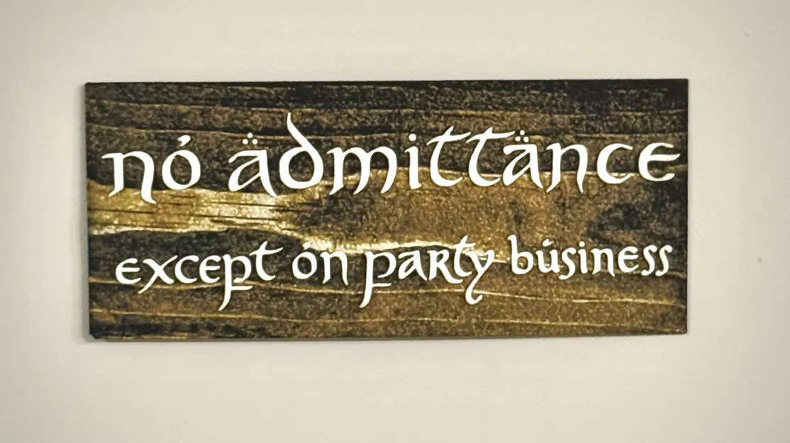 Biển "Cấm Vào" Hobbit Chúa Tể Những Chiếc Nhẫn - HueForge - Image 2