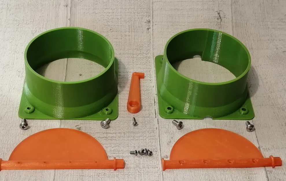 Van Chặn Không Kẹt Loại Van Bướm/Van Tiết Lưu 100mm / 4" cho Mạng Lọc Bụi Xưởng - Image 3