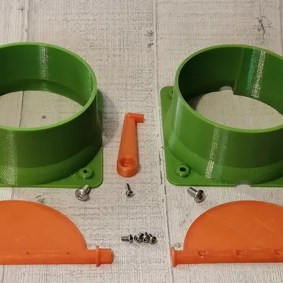 Van Chặn Không Kẹt Loại Van Bướm/Van Tiết Lưu 100mm / 4" cho Mạng Lọc Bụi Xưởng