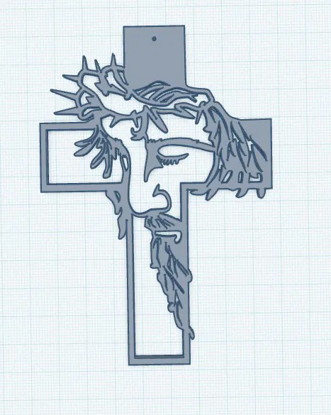 Mô hình Chữ Thập Mặt Chúa Giê-su - Image 2