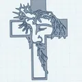 Mô hình Chữ Thập Mặt Chúa Giê-su - Thumbnail 2