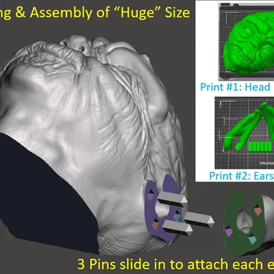 Tượng bán thân Yoda gắn tường
