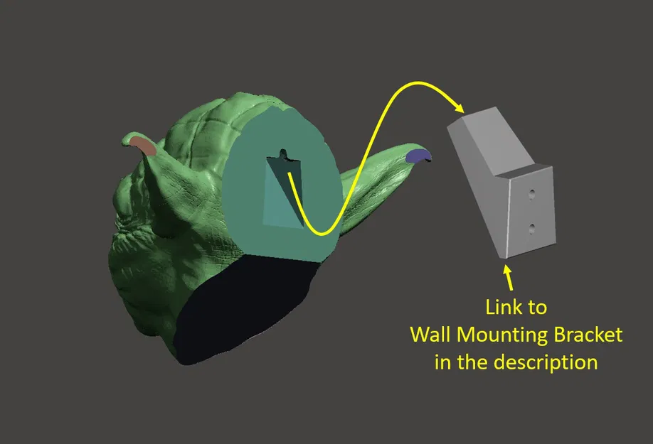 Tượng bán thân Yoda gắn tường - Image 4