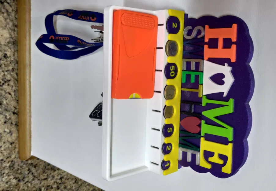 Móc chìa khóa có chỗ đựng tiền xu - Image 2