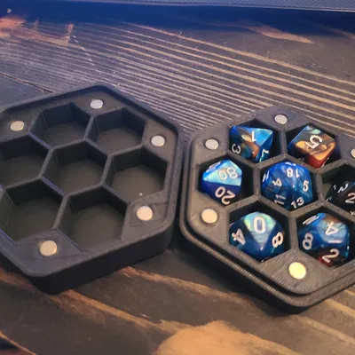 Hộp Đựng Xúc Xắc Lục Giác 6mm Nam Châm D&D