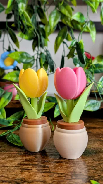 Khuôn in 3D "Tulip Clicker" - Đồ chơi văn phòng vui nhộn - Image 1