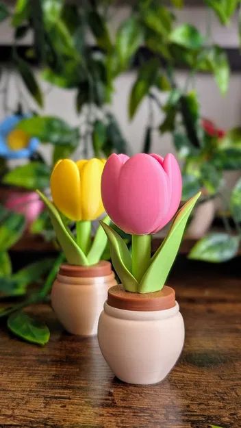 Khuôn in 3D "Tulip Clicker" - Đồ chơi văn phòng vui nhộn - Image 2