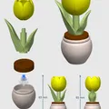 Khuôn in 3D "Tulip Clicker" - Đồ chơi văn phòng vui nhộn - Thumbnail 5