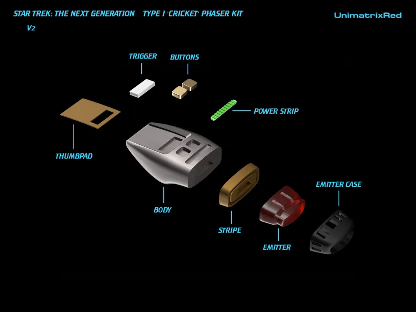 Mô hình Star Trek TNG Type I Phaser - Image 2