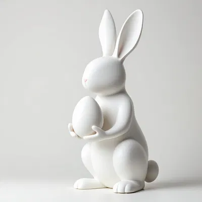 Mẫu Tượng Thỏ Phục Sinh Mộc Mạc – Phong Cách Nông Trại