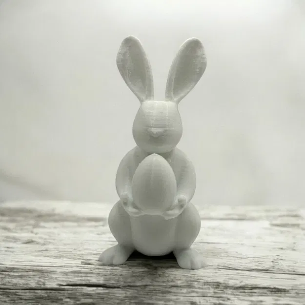 Mẫu Tượng Thỏ Phục Sinh Mộc Mạc – Phong Cách Nông Trại - Image 2