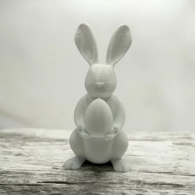 Mẫu Tượng Thỏ Phục Sinh Mộc Mạc – Phong Cách Nông Trại