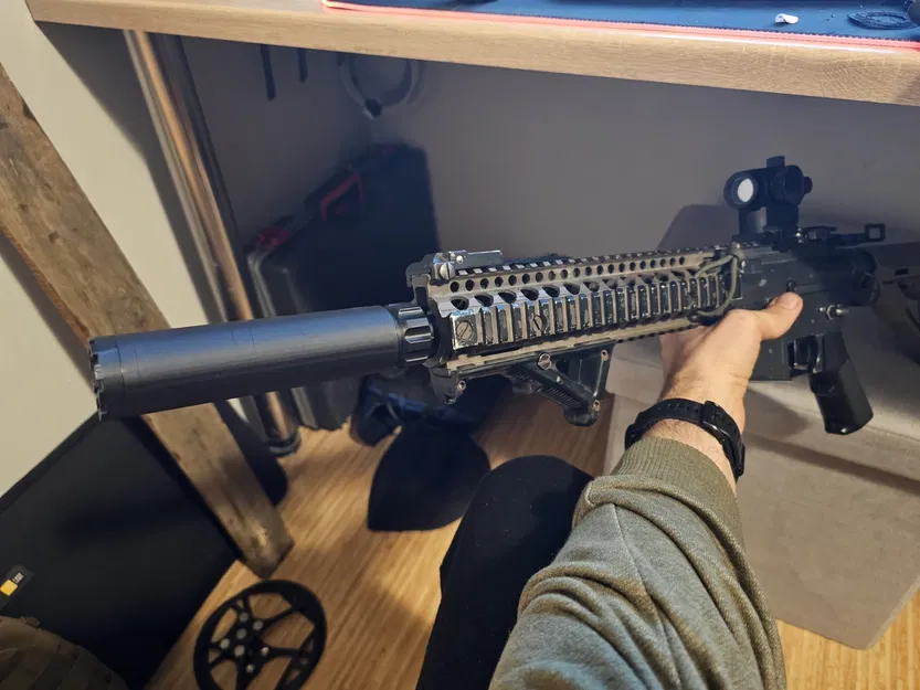 Ống Giảm Thanh Airsoft Ren M14x1 Phải (Không Dùng Cho Súng Thật) - Image 2