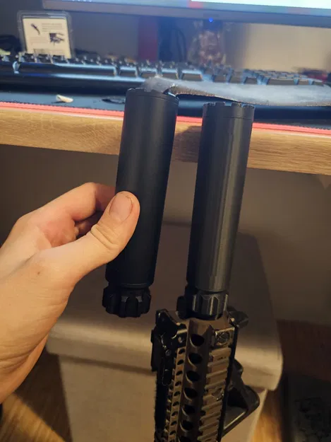 Ống Giảm Thanh Airsoft Ren M14x1 Phải (Không Dùng Cho Súng Thật) - Image 3