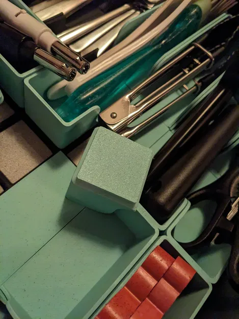 Nắp cuối bộ sưu tập nhà bếp Gridfinity - Chiều cao giảm & đế liền - Image 3