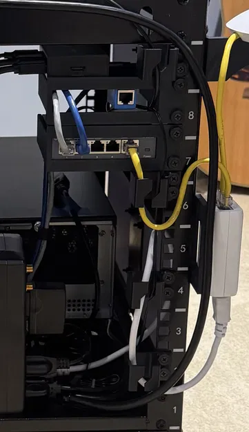 Kẹp/Kênh Quản Lý Dây Cáp Cho Rack Máy Chủ/Mạng/Studio - Image 2