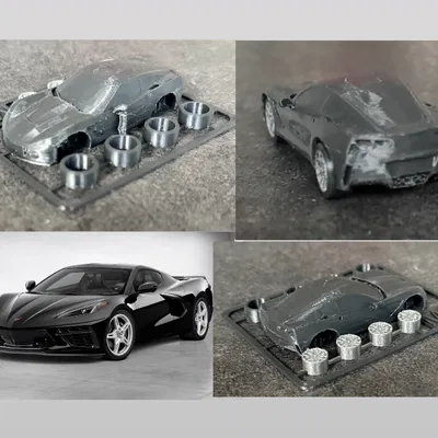 Mô hình thẻ kit Chevrolet Corvette