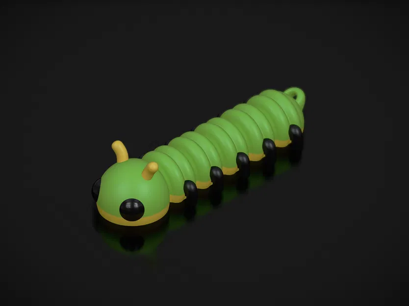 Móc Khóa Sâu Rô-bốt Dẻo - Image 3