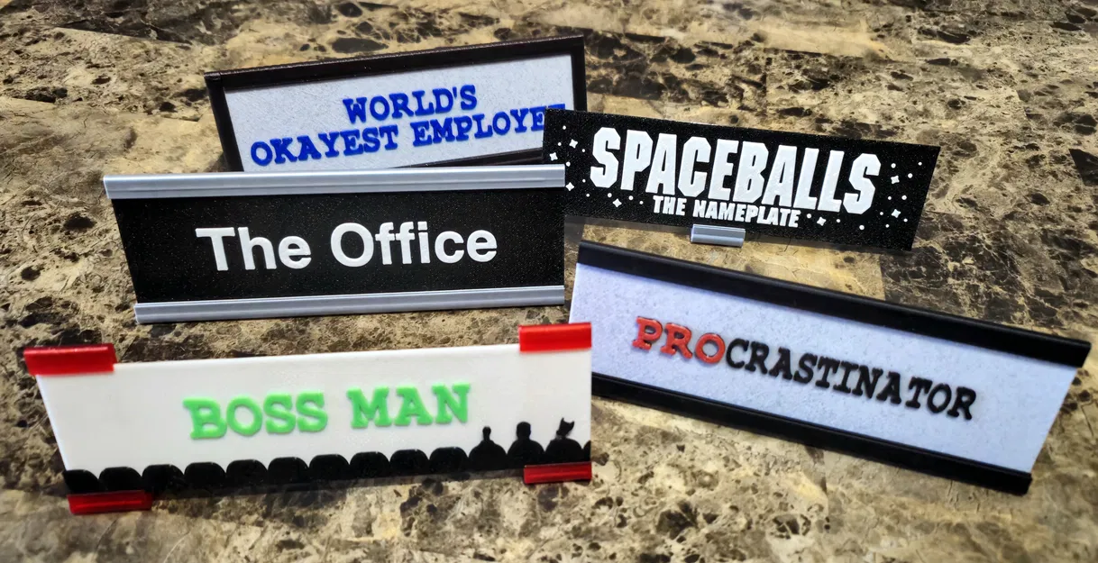 Chân Đế/Khung Tên Bảng, Tấm Tên Bàn (Hoặc Bất Cứ Đâu) Kèm Tiêu Đề - Image 2