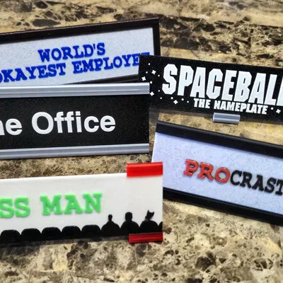 Chân Đế/Khung Tên Bảng, Tấm Tên Bàn (Hoặc Bất Cứ Đâu) Kèm Tiêu Đề