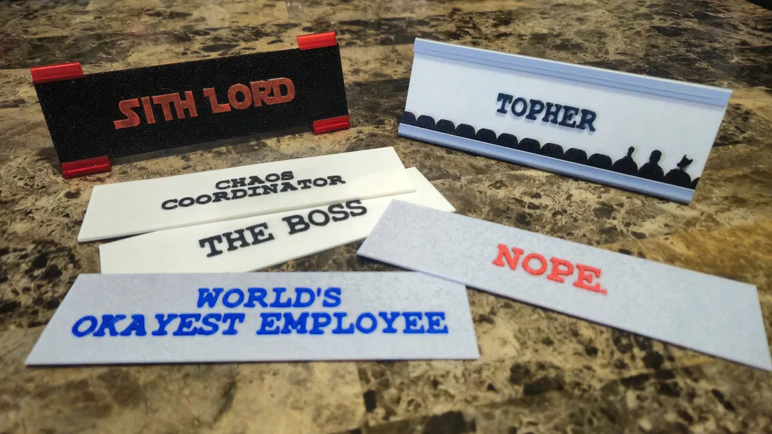 Chân Đế/Khung Tên Bảng, Tấm Tên Bàn (Hoặc Bất Cứ Đâu) Kèm Tiêu Đề - Image 4