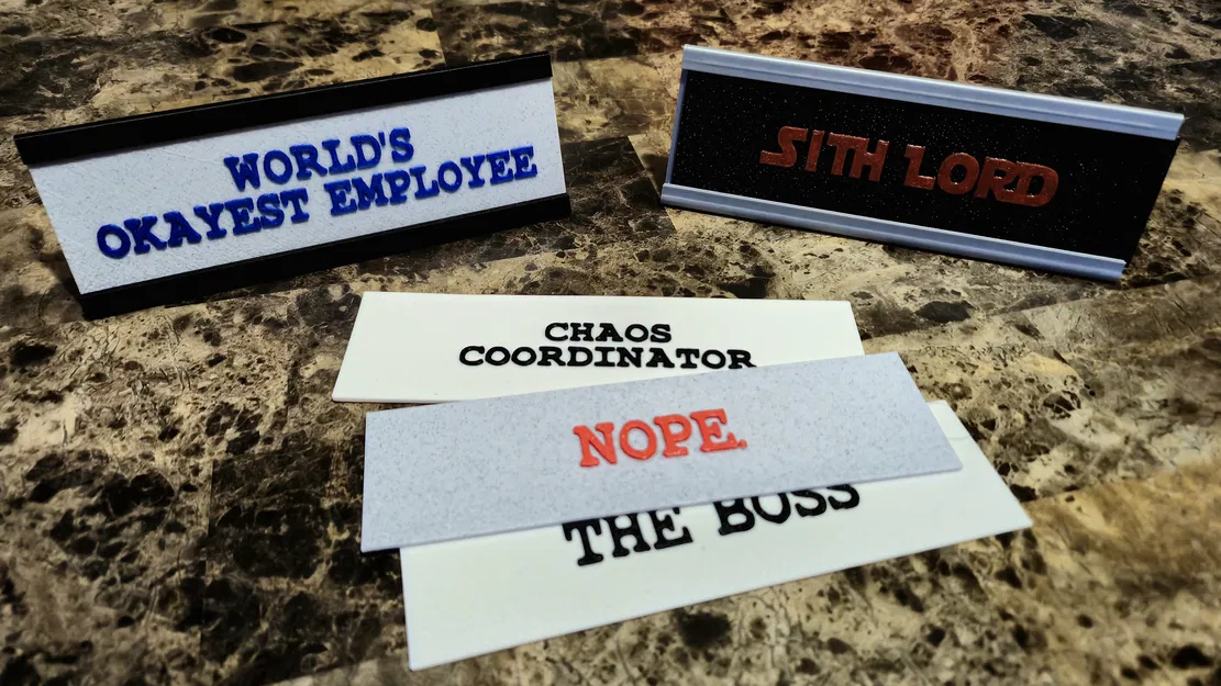 Chân Đế/Khung Tên Bảng, Tấm Tên Bàn (Hoặc Bất Cứ Đâu) Kèm Tiêu Đề - Image 6