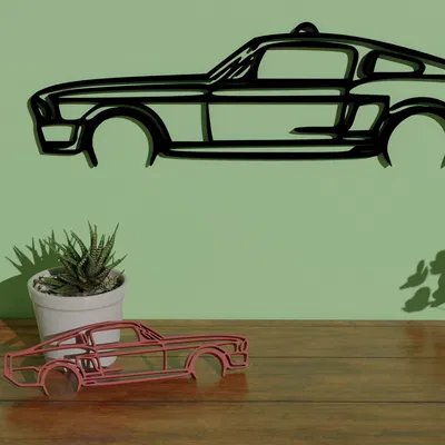 Trang trí hình dáng Ford Mustang