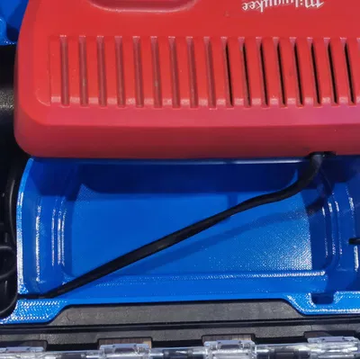 Khay Lót Packout Milwaukee Nhỏ Gọn Cho M12 Impact Driver & Sạc, 2 Pin & Hộp Đựng Mũi Khoan