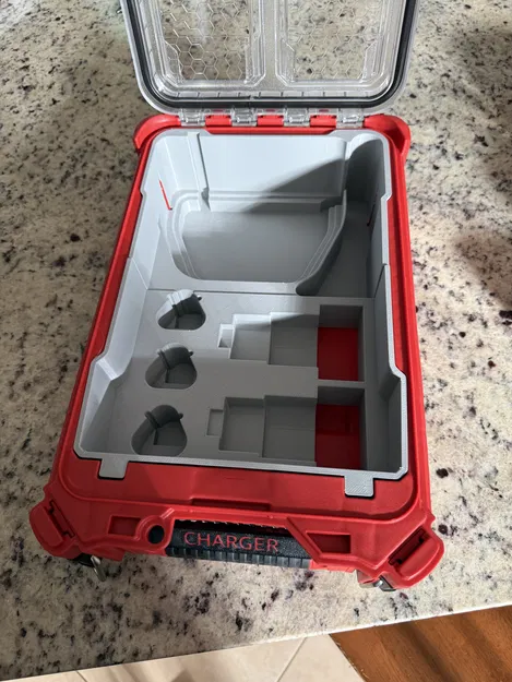 Khay Đựng Pin Milwuakee M12 Cho Thùng Packout - Image 1