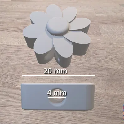 Hạt Chặn Dây Rút Hình Hoa Cúc