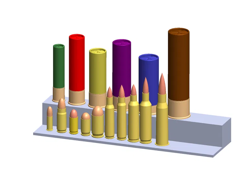 Mô Hình Đạn Dược Nhiều Cỡ Nòng - Image 3