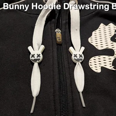 Hạt Khóa Dây Áo Hoodie Thỏ Đáng Sợ