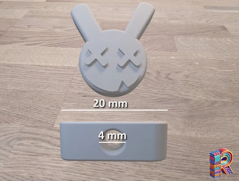 Hạt Khóa Dây Áo Hoodie Thỏ Đáng Sợ - Image 3