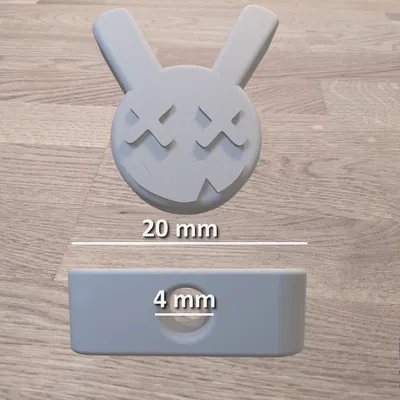 Hạt Khóa Dây Áo Hoodie Thỏ Đáng Sợ