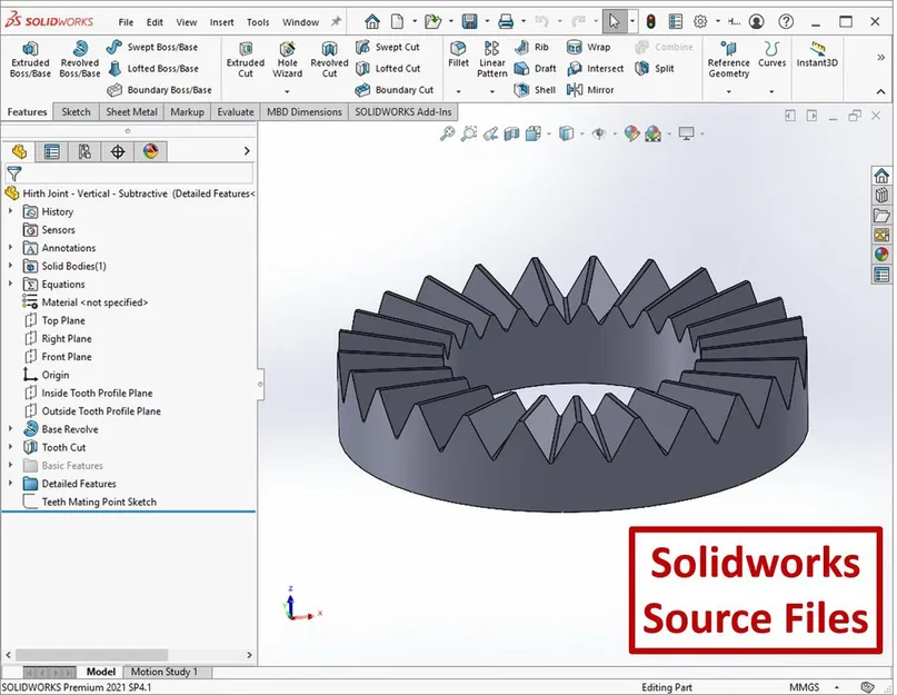 Khớp nối Hirth có Tệp nguồn và Tài liệu đi kèm - Image 5
