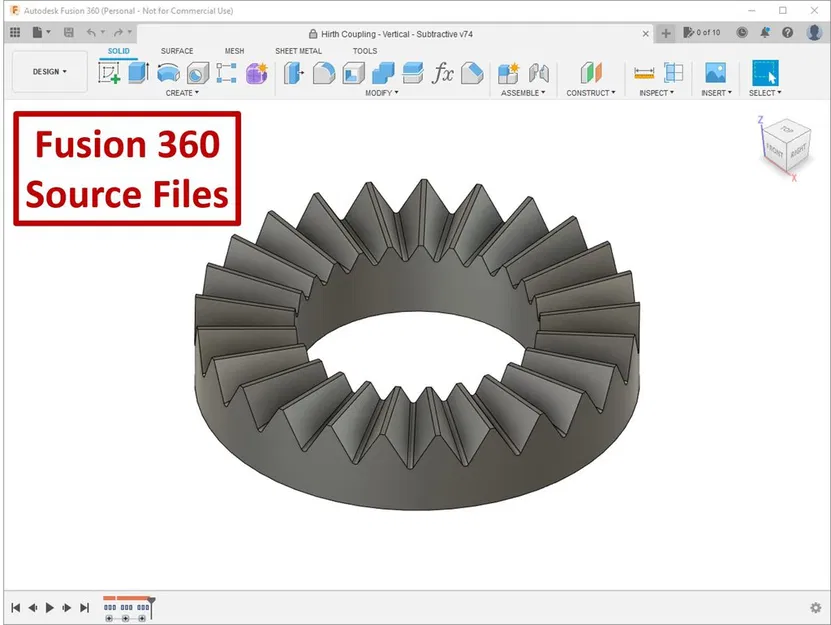 Khớp nối Hirth có Tệp nguồn và Tài liệu đi kèm - Image 6