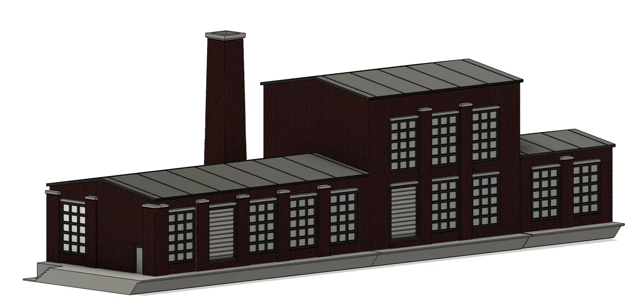 Mô hình công nghiệp bên đường ray khổ N, chiều rộng hẹp - Image 1