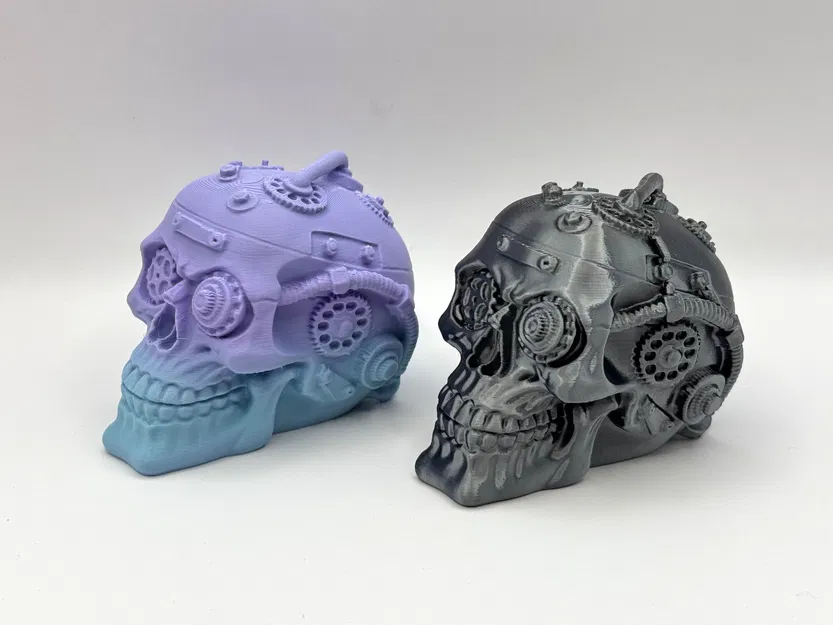 Đầu Lâu Bánh Răng Phong Cách Cyberpunk - Image 1