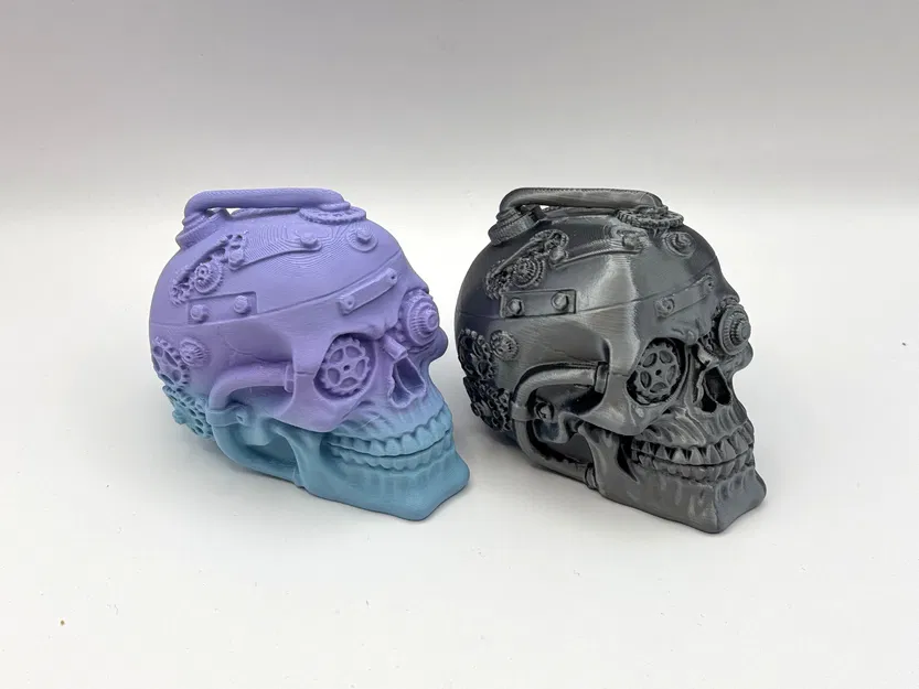 Đầu Lâu Bánh Răng Phong Cách Cyberpunk - Image 2