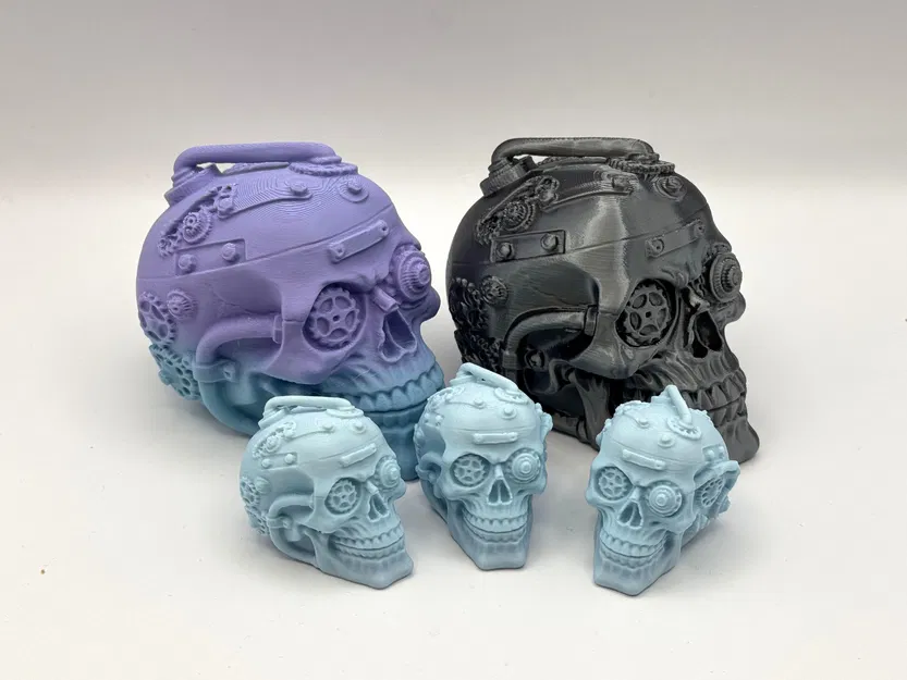 Đầu Lâu Bánh Răng Phong Cách Cyberpunk - Image 3